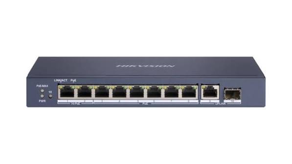 سوئیچ شبکه PoE 8 پورت هایک ویژن مدل DS-3E0510HP-E